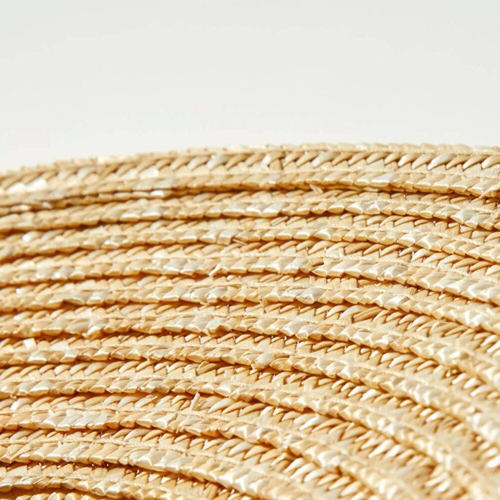 EUC Brixton Joanna Hat Straw Beach Sun Hat UPF 50 Size Medium in Honey - Picture 7 of 14